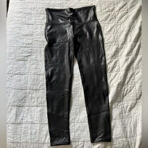 Spanx pleather leggings